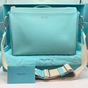 RARE Tiffany & Co Zip Top Crossbody Dust Bag & Box Included No Longer Available!